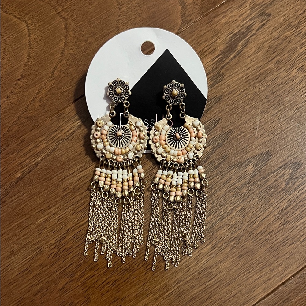 New Dress Up Beaded Statement Earrings
